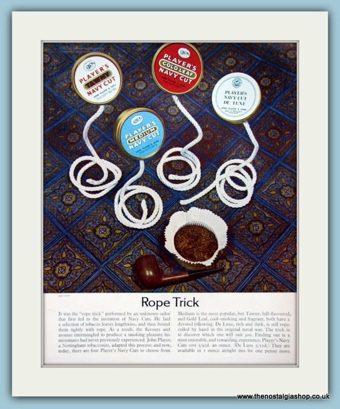 Player's Navy Cut Tobacco Set Of 3 Original Adverts 1963 & 1964 (ref AD6145)