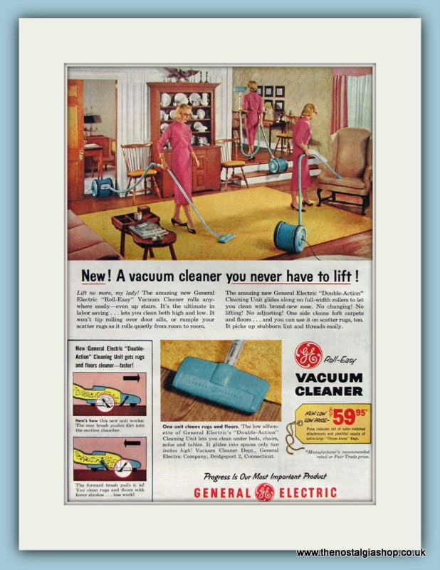 General Electric Vacuum Cleaner 1957 (ref AD8243)