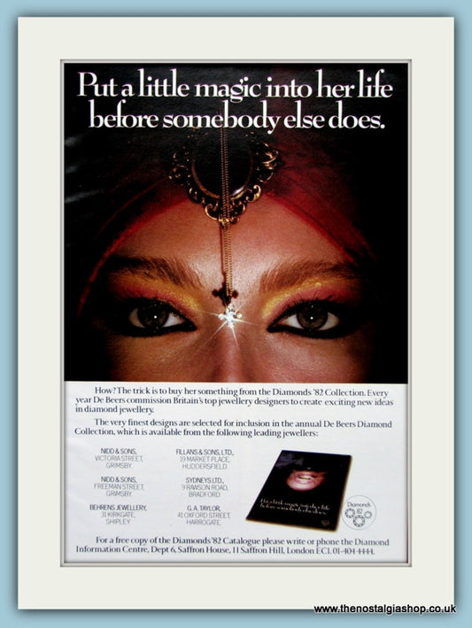 De Beers Diamond Collection Catalogue Original Advert 1981 (ref AD6235)