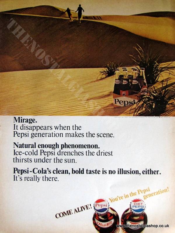Pepsi Cola Original Advert 1964 (ref AD4029)