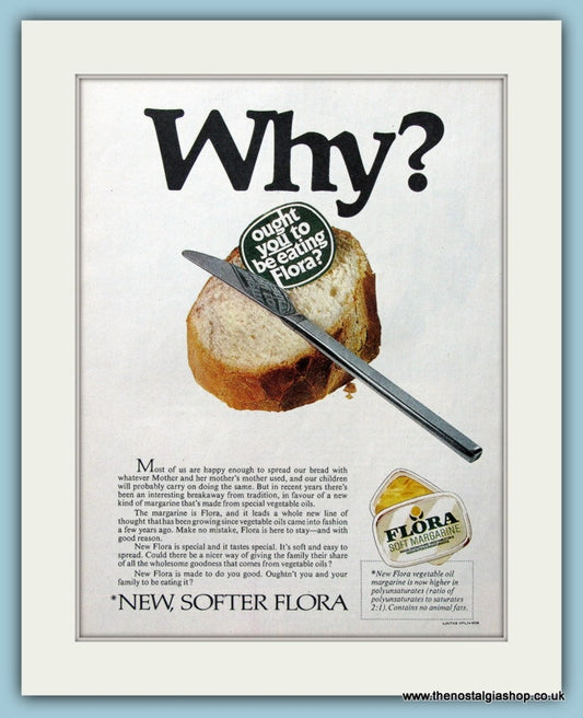 Flora Margarine Original Advert 1970 (ref AD4385)