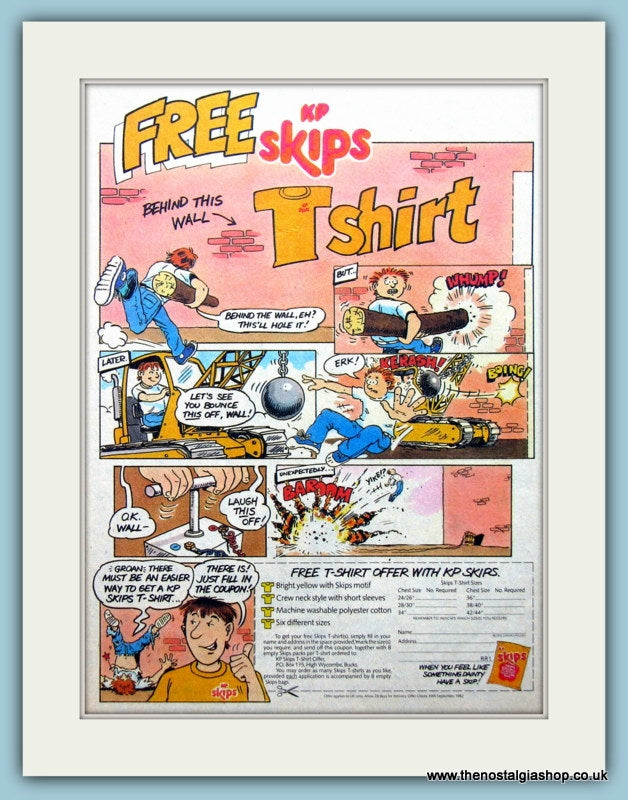 KP Skips Original Advert 1982 (ref AD2604)