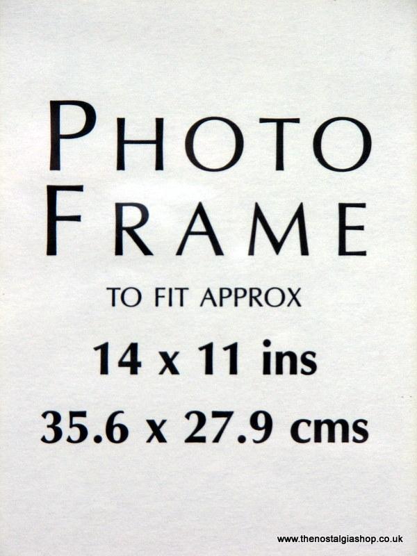 Classic Walnut/brown with Gold Trim, Wood Frame Size 14 x 11 Inch