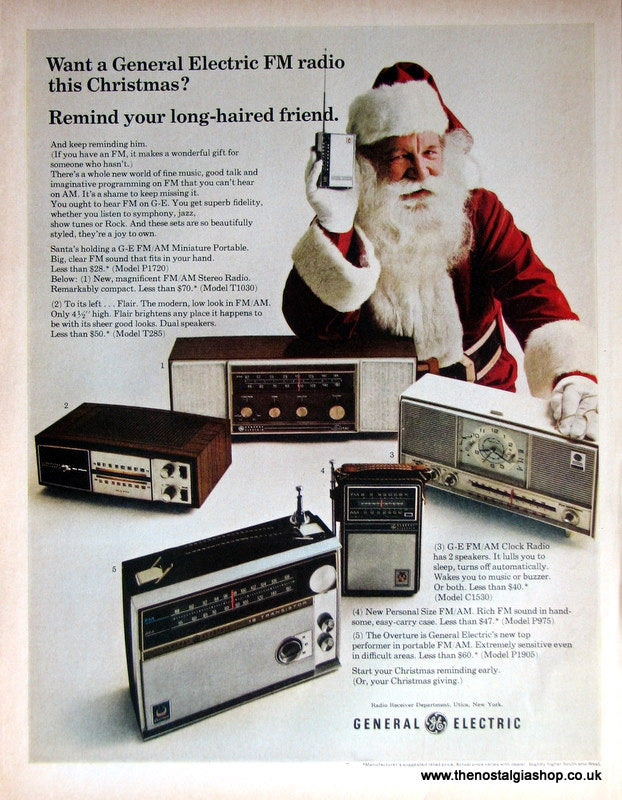 FM Radio General Electric Original Advert (ref AD4051)