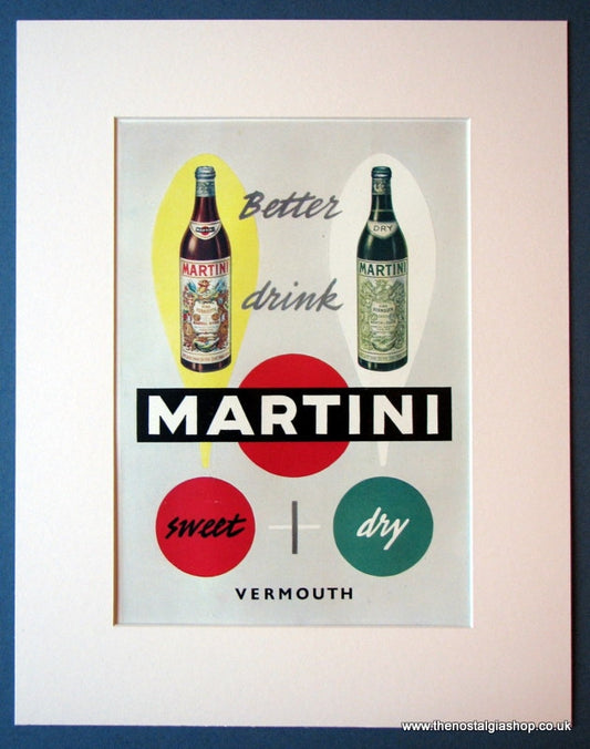 Martini. Original advert 1952 (ref AD1134)