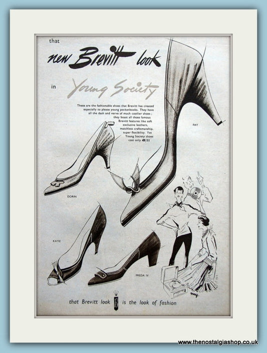 Brevitt Shoes. Original Advert 1955 (ref AD3561)