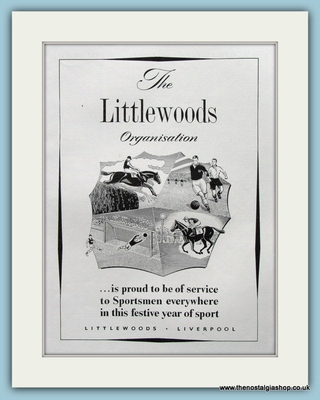 The Littlewoods Organisation Original Advert 1951 (ref AD3894)