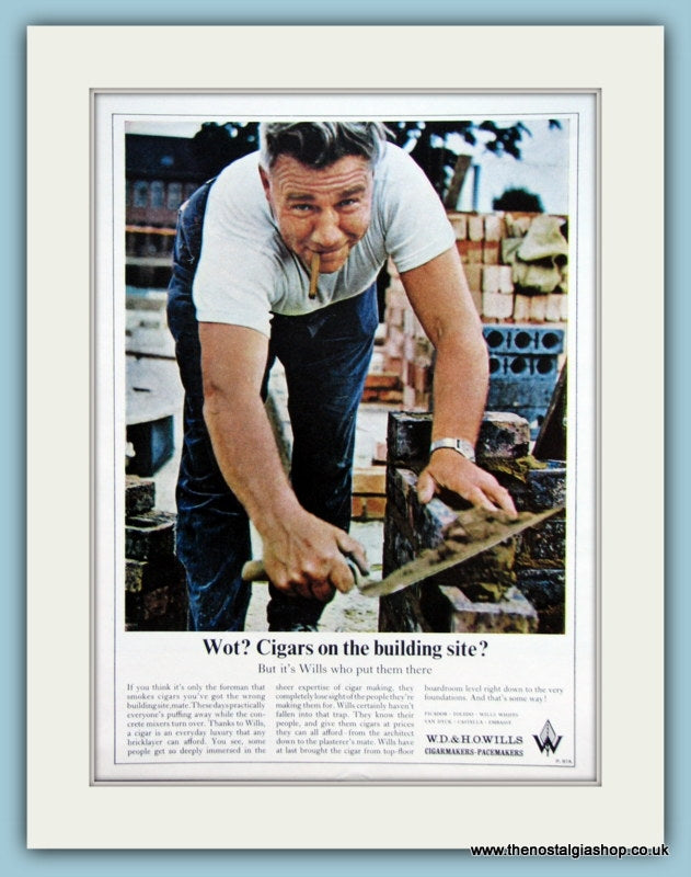 Wills Cigars Original Advert 1966 (ref AD6129)