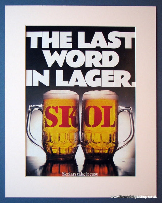 Skol Lager 1984 Original Advert (ref AD1157)