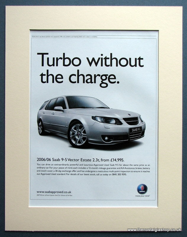 Saab 9-5 Vector Estate 2.3t 2007 Original Advert (ref AD1495)