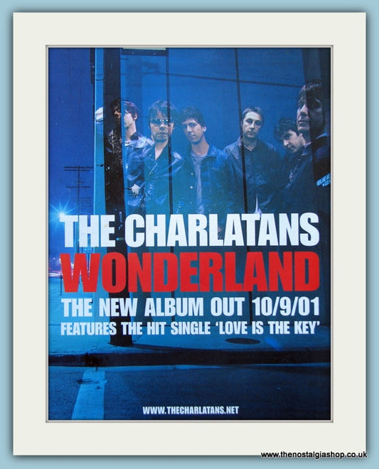 The Charlatans Wonderland Original Advert 2001 (ref AD4066)