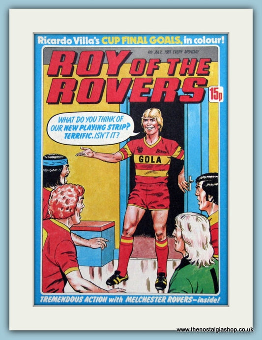 Roy Of The Rovers Lot Of 3 Original Covers 1980s (ref AD2995)