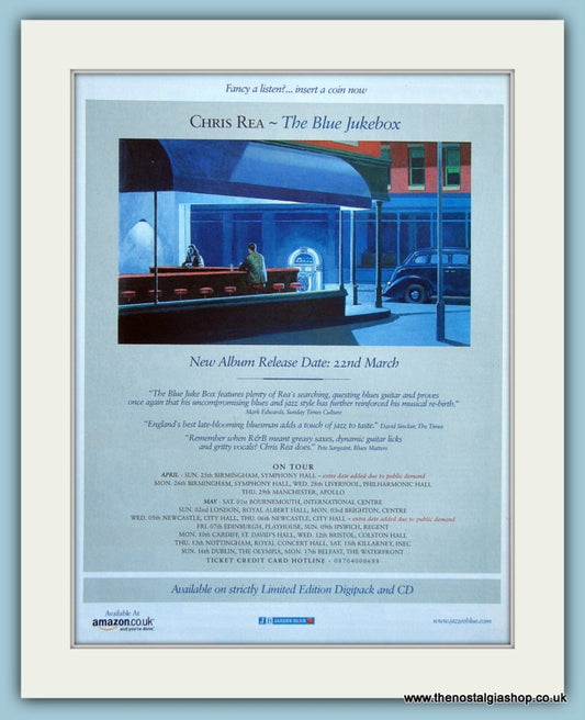 Chris Rea The Blue Jukebox, 2004 Original Advert (ref AD4125)