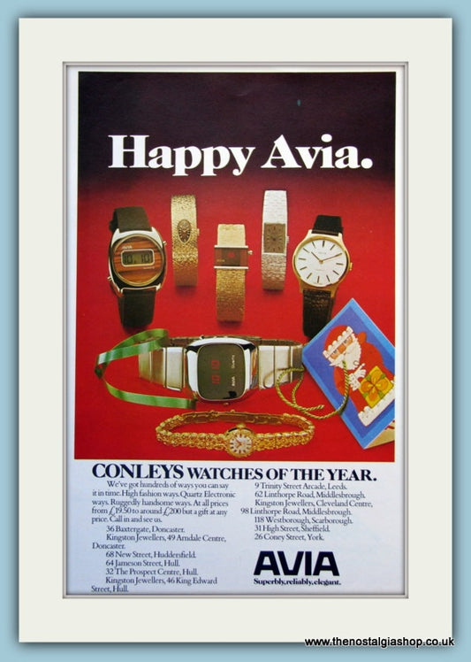 Avia Watches. Original Advert 1976 (ref AD6117)