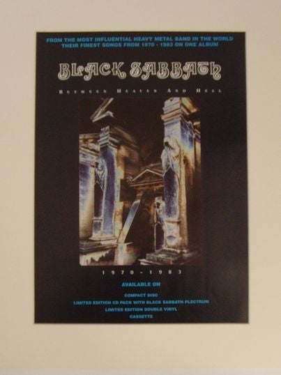 Black Sabbath - Between Heaven & Hell original 1995 advert(AD5020K)