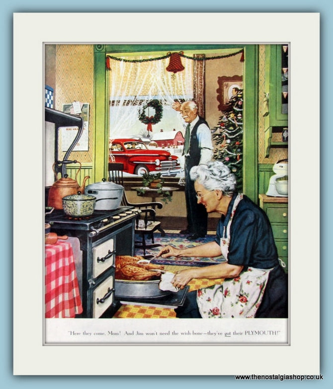 Plymouth Motor Original Advert 1947 (ref AD8300)