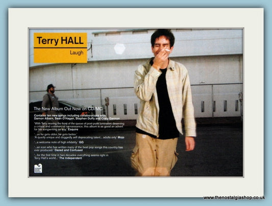 Terry Hall. Laugh. Original Advert 1997 (ref AD1960)