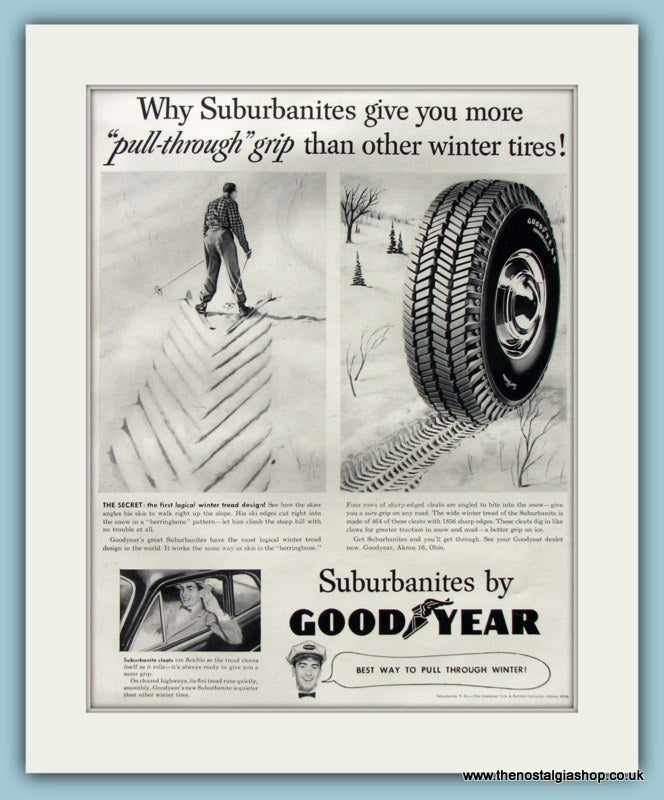 Goodyear Suburbanites Original Advert 1954 (ref AD8323)