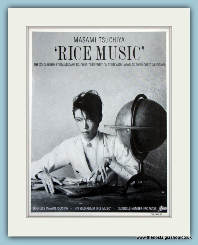 Masami Tsuchiya - Rice Music 1982 Original Advert (ref AD2900