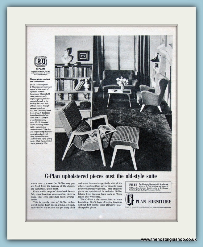 G-Plan Furniture. Original Advert 1963 (ref AD4484)