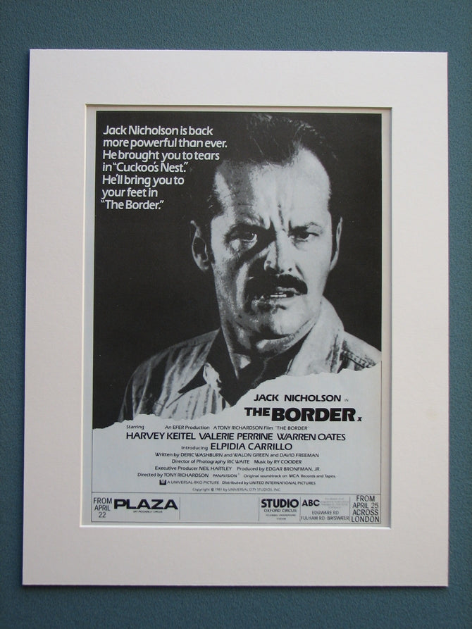 The Border 1982 Original advert (ref AD656)