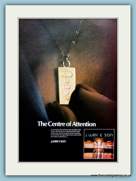 J.Weir & Son Jewellers Original Advert 1979 (ref AD6209)