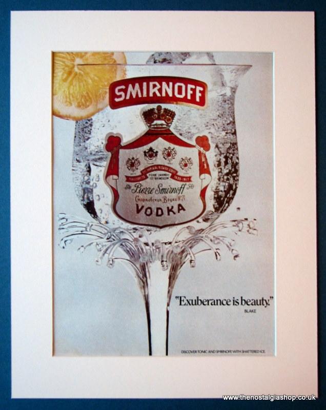 Smirnoff Vodka. Set of 2 Original adverts 1975 (ref AD1172)