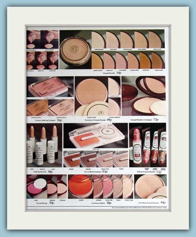 Rimmel Make Up Set Of 2 Original Adverts 1977 (ref AD3739)