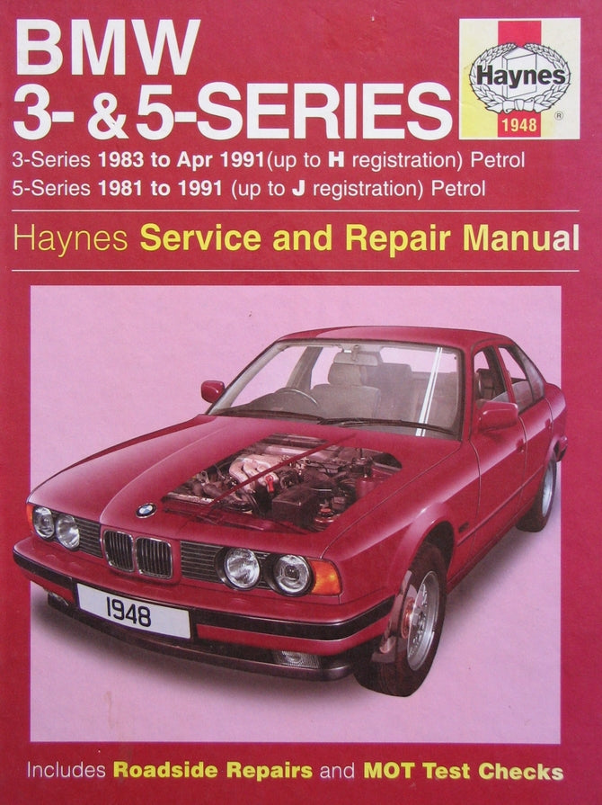 BMW 3 and BMW 5 series Haynes manual 1981 - 1991 (ref b40)