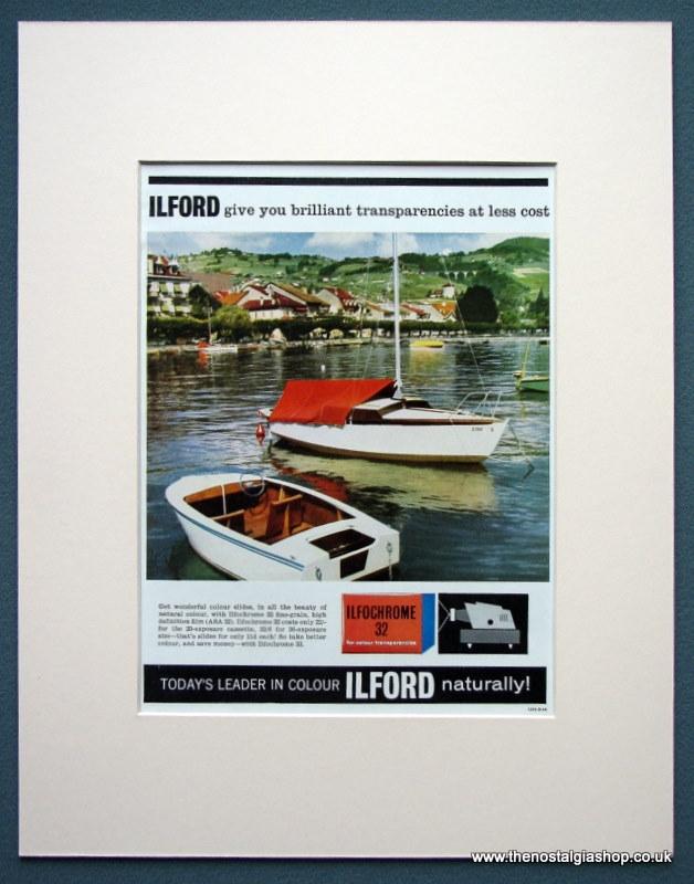 Ilford Colour Film Set Of 2 Original Adverts 1964 (ref AD1079)