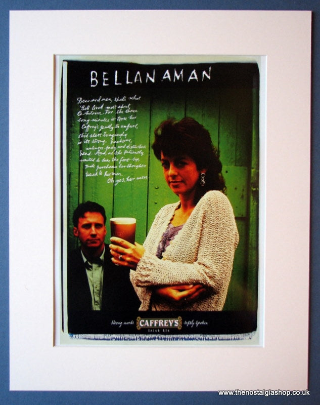 Caffrey's Irish Ale. Bellanaman. Original advert 1996 (ref AD1194)