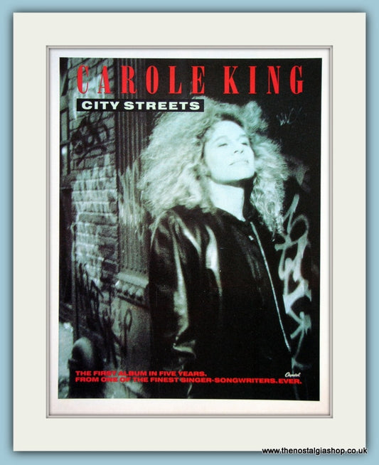 Carole King City Streets Original Music Advert 1989 (ref AD3774)