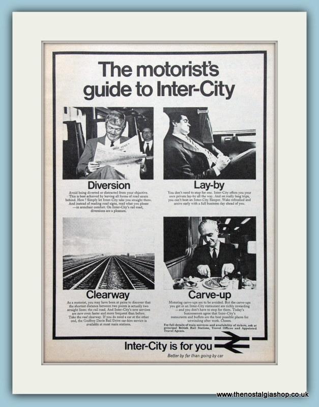 Inter-City Set of 2 Original Adverts 1972/73 (ref AD2284)