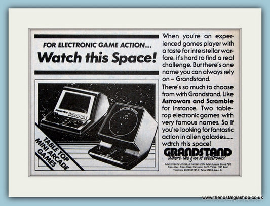 Grandstand Electronic Game Original Advert 1983 (ref AD6390)