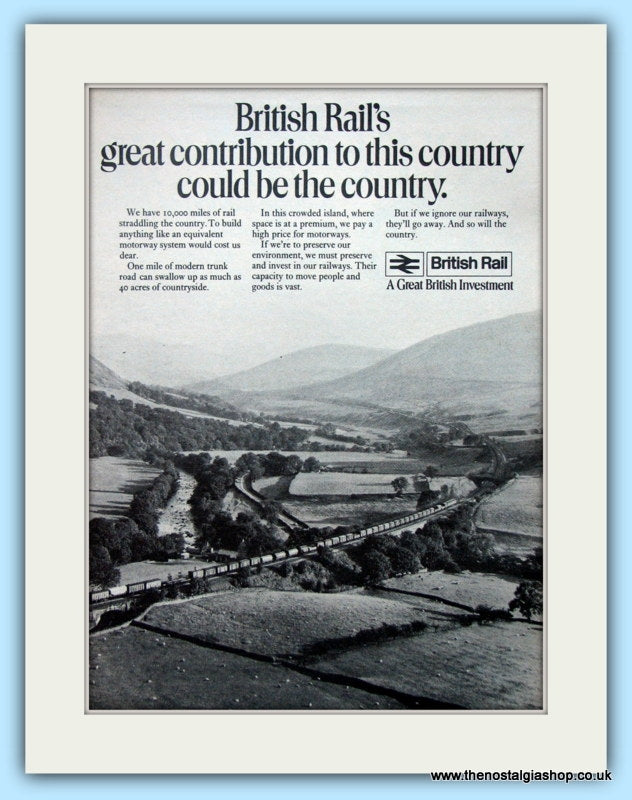 British Rail Original Advert 1971 (ref AD6530)