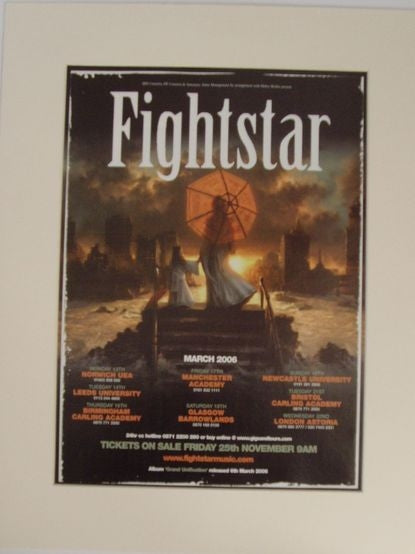 Fightstar - 2005 tour original advert(AD5051K)