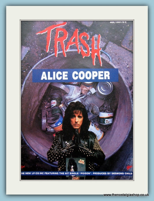 Alice Cooper Trash 1989 Original Advert (ref AD3133)