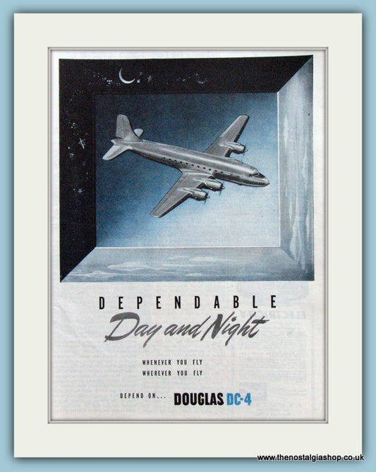 Douglas DC-4 Original Advert 1946 (ref AD4226)