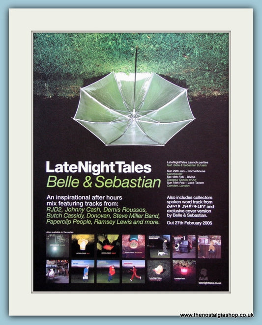 Belle & Sebastian Late Night Tales 2006 Original Advert (ref AD3299)
