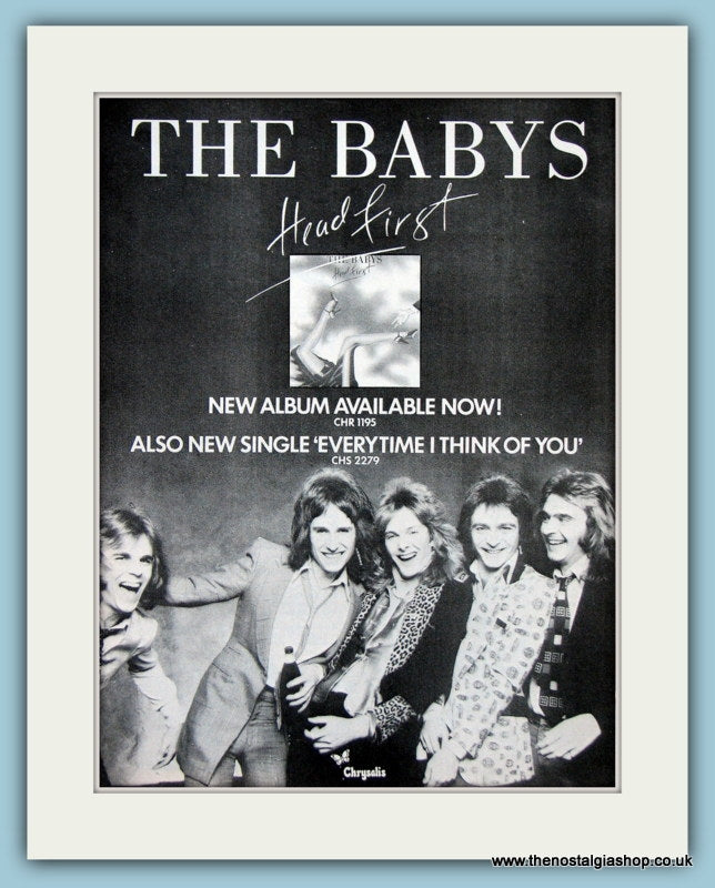 The Babys Head First 1979 Original Advert (ref AD3307)
