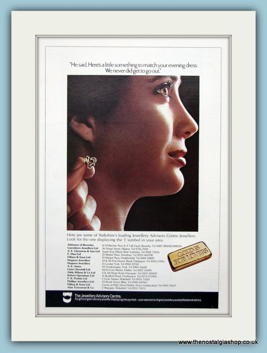 Jewellery Advisory Centre List Of Jewellers Original Advert 1978 (ref AD6207)