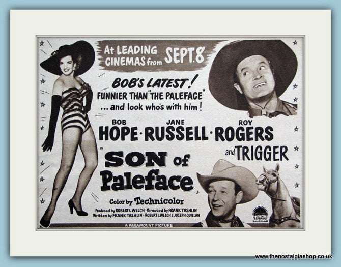 Son Of Paleface starring Bob Hope.1952 Original Advert (ref AD3197)
