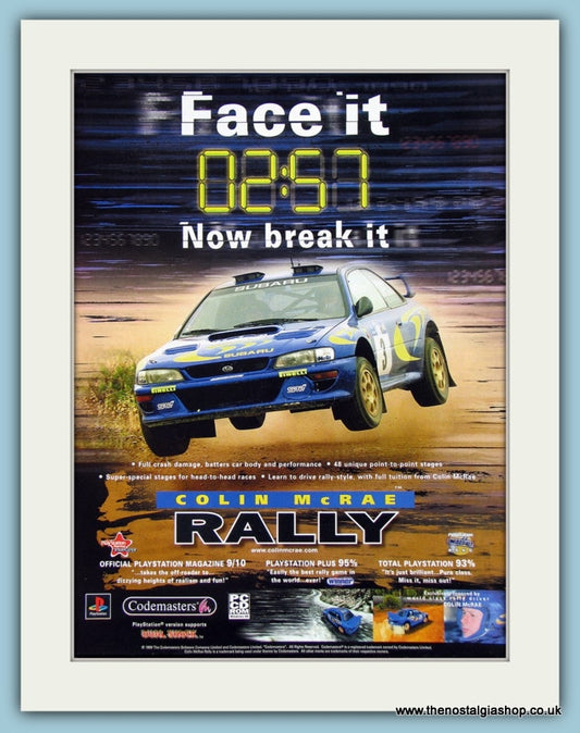Colin McRae Rally Original Advert 2008 (ref AD4020)
