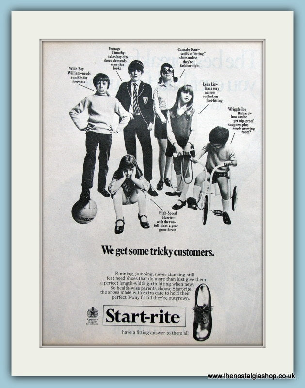 Start-rite Shoes. Original Advert 1970 (ref AD3557)