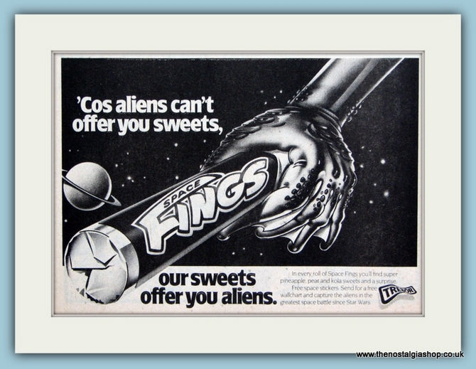 Space Fings Trebor Sweets Original Advert 1981 (ref AD6380)
