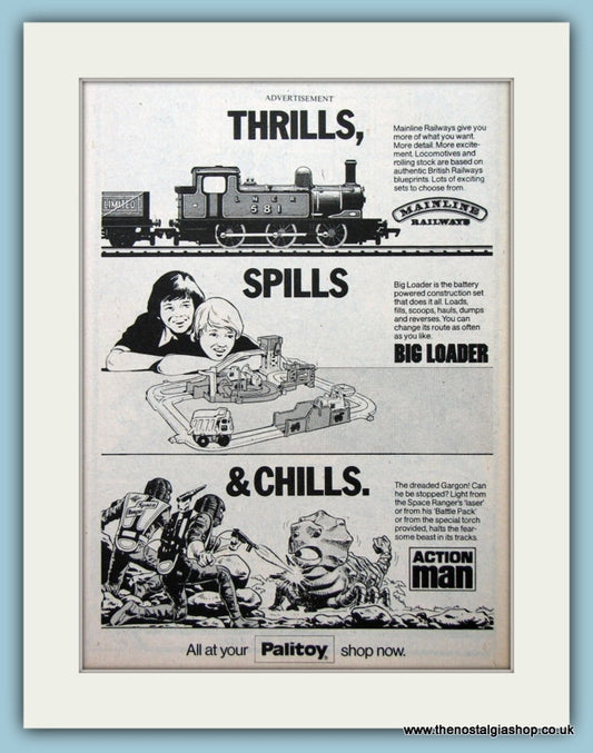 Palitoy Action Man, Big Loader, Mainline Railways Original Advert 1979 (ref AD2654)