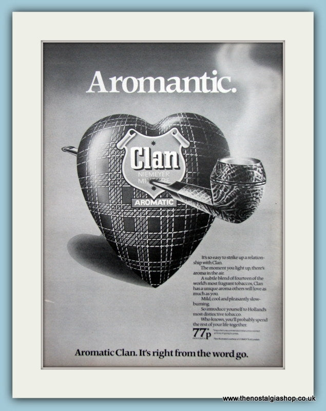 Clan Aromatic Tobacco. Original Advert 1979 (ref AD6158) – The Nostalgia  Shop
