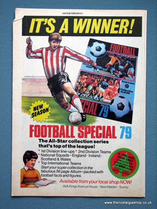 Football Special 79 Album Original Advert 1979 (ref AD2660)