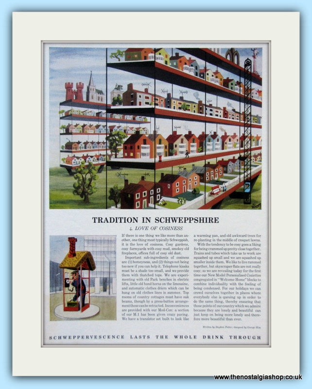 Schweppes Drinks Original Advert 1963 (ref AD5007)