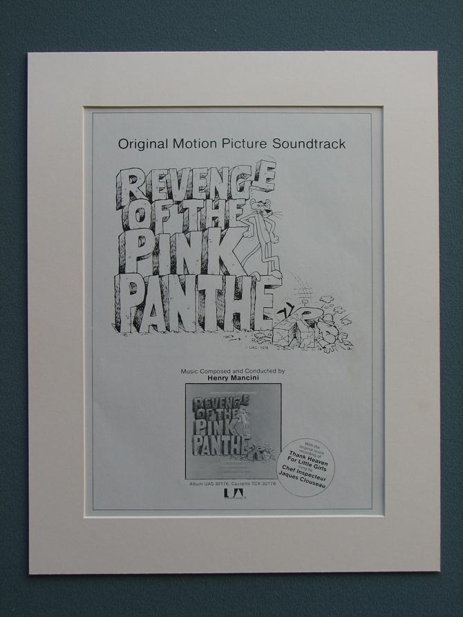 Revenge of the Pink Panther & Soundtrack advert 1978 (ref AD626)